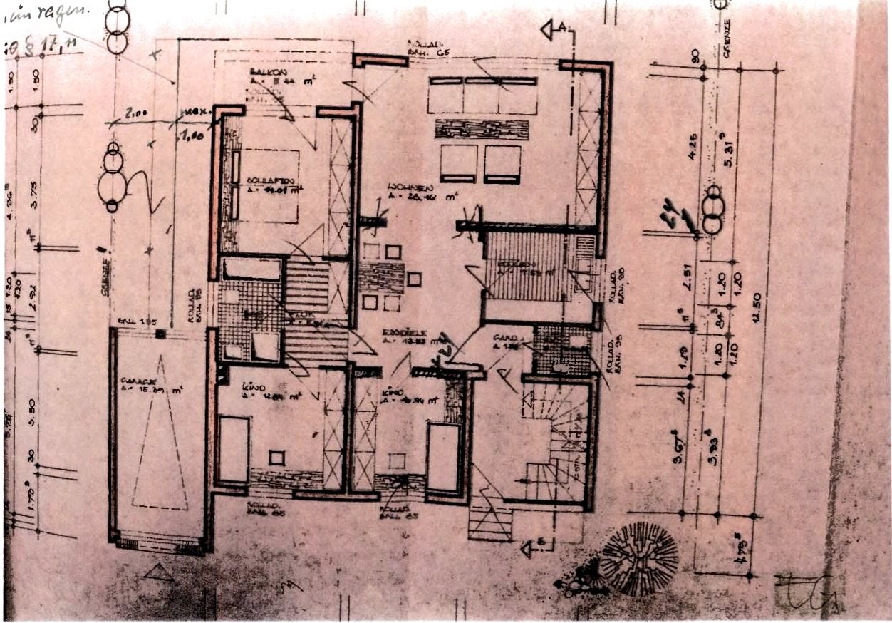 Grundriss Erdgeschoss (Wohnung 1)