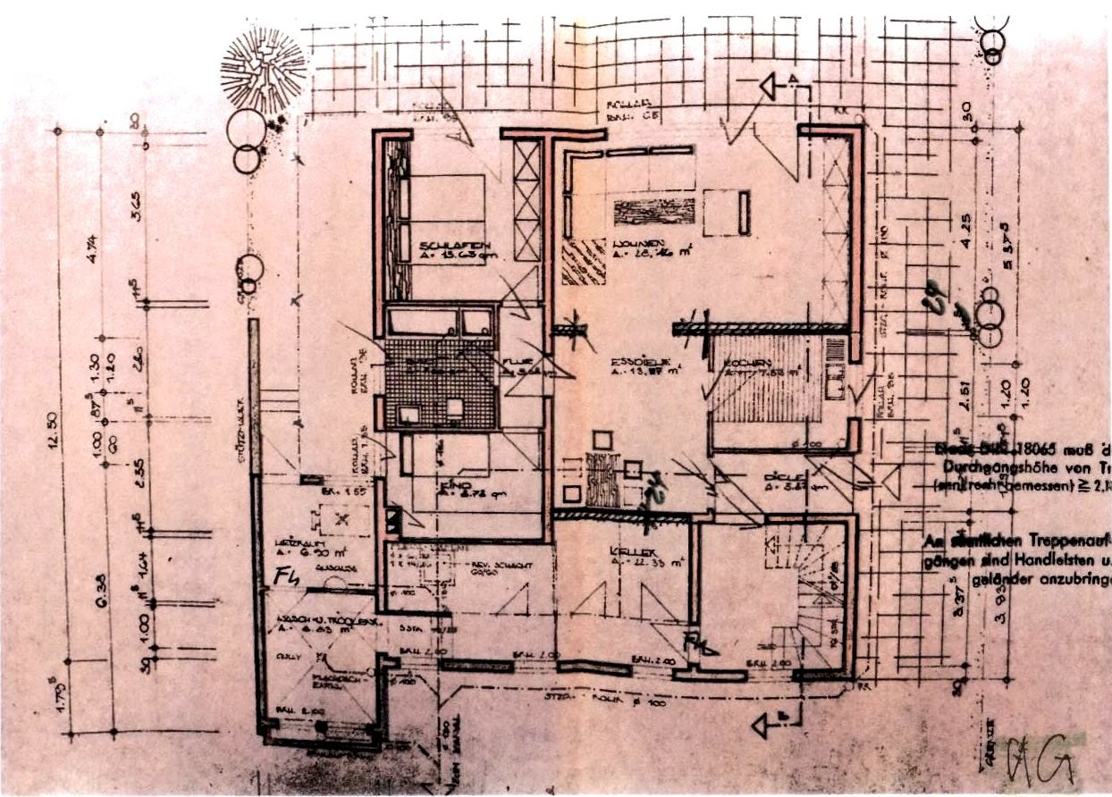 Grundriss Untergeschoss (Wohnung 2)